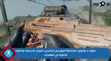 «قوة لا تقاوم» Warzone الموسم الخامس أفضل الأسلحة وأكثرها فاعلية في المعارك